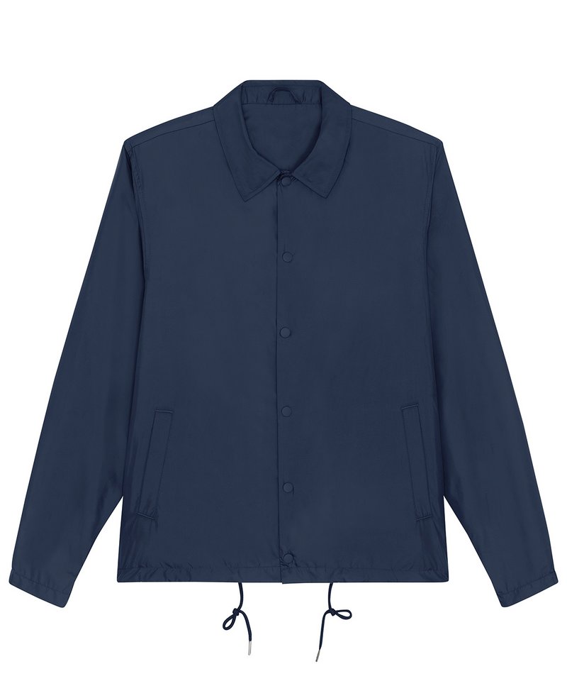 Coacher Casual Jacket (Stju833) in French Navy by StanleyStella — Custom branded clothing by Print Press, featuring premium embroidery produced in our specialist print lab in the UK.