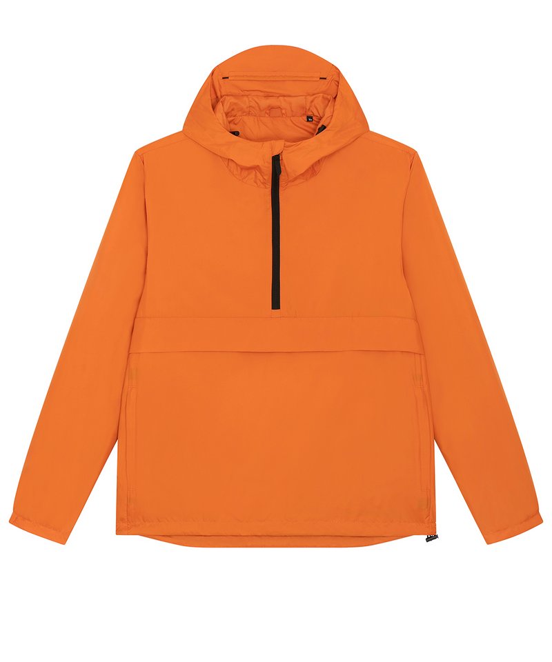 Speeder Sporty, Street-Style Hoodie (Stju834) in Flame Orange by StanleyStella — Custom branded clothing by Print Press, featuring premium embroidery produced in our specialist print lab in the UK.
