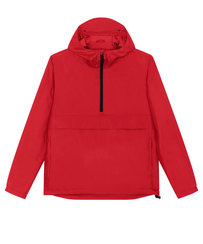 Speeder Sporty, Street-Style Hoodie (Stju834) in Red by StanleyStella — Custom branded clothing by Print Press, featuring premium embroidery produced in our specialist print lab in the UK.