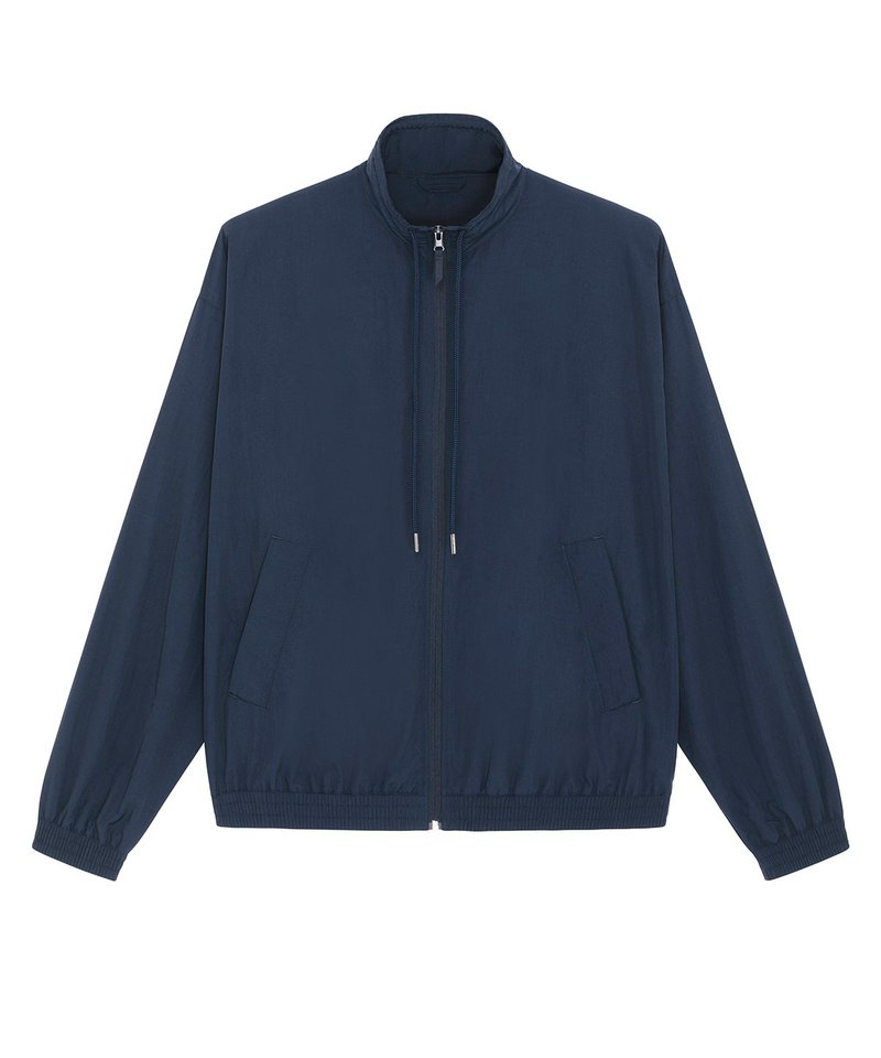 Tracker 100% Recycled Nylon Jacket (Stju849) in French Navy by StanleyStella — Custom branded clothing by Print Press, featuring premium embroidery produced in our specialist print lab in the UK.
