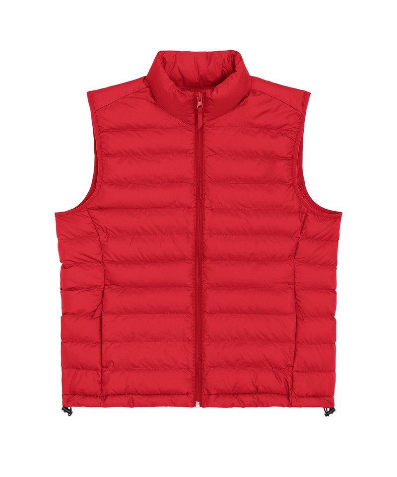 Stella Climber Versatile Sleeveless Jacket (Stjw838) in Red by StanleyStella — Custom branded clothing by Print Press, featuring premium embroidery produced in our specialist print lab in the UK.