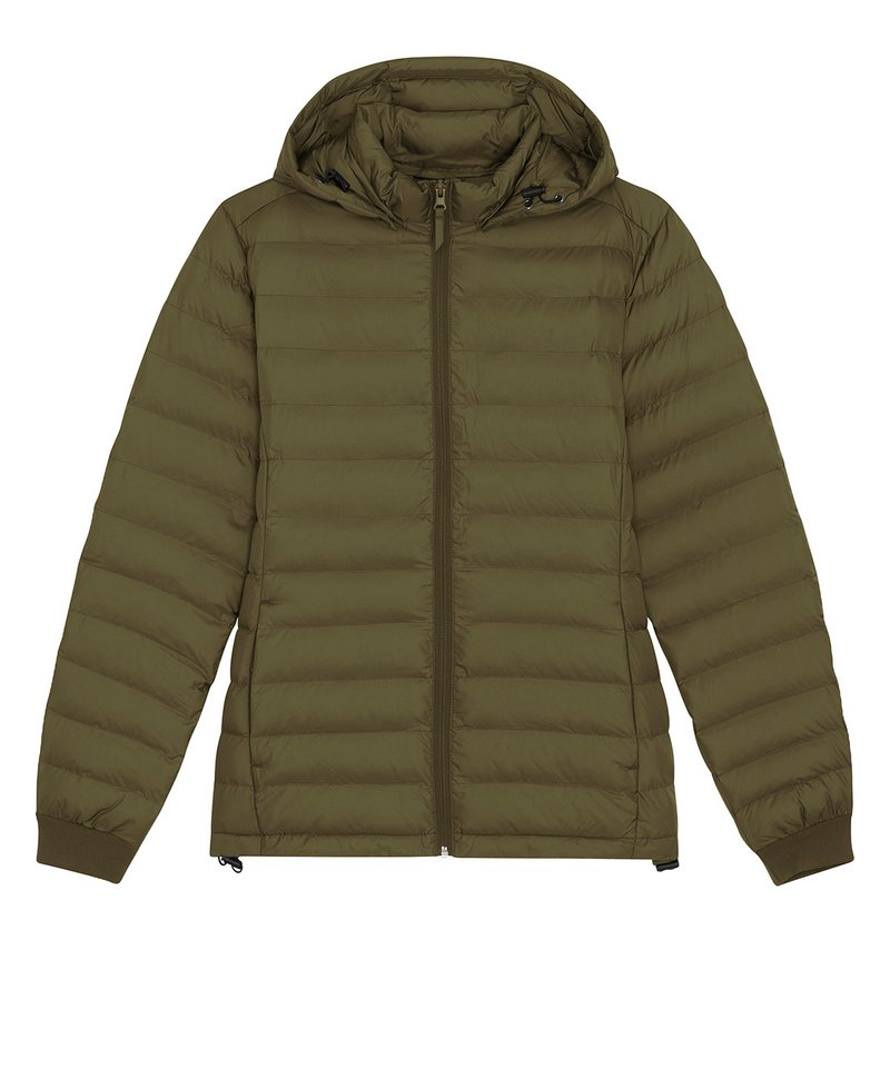 Stella Voyager Jacket With Removable Hood (Stjw839) in British Khaki by StanleyStella — Custom branded clothing by Print Press, featuring premium embroidery produced in our specialist print lab in the UK.