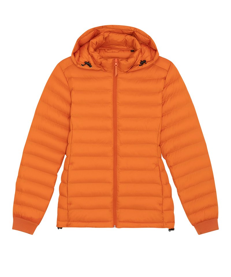 Stella Voyager Jacket With Removable Hood (Stjw839) in Flame Orange by StanleyStella — Custom branded clothing by Print Press, featuring premium embroidery produced in our specialist print lab in the UK.