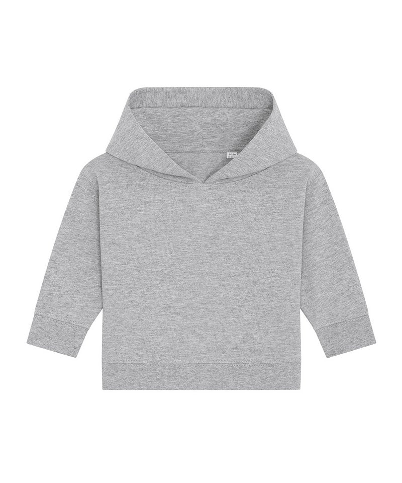 Baby Cruiser Hooded Sweatshirt (Stsb919) in Heather Grey by StanleyStella — Custom branded clothing by Print Press, featuring premium embroidery produced in our specialist print lab in the UK.