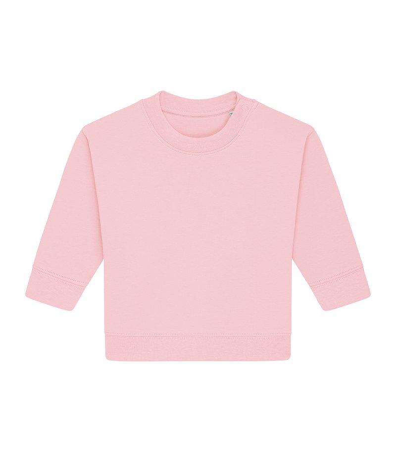 Baby Changer Terry Crew Neck Sweatshirt (Stsb920) in Cotton Pink by StanleyStella — Custom branded clothing by Print Press, featuring premium embroidery produced in our specialist print lab in the UK.
