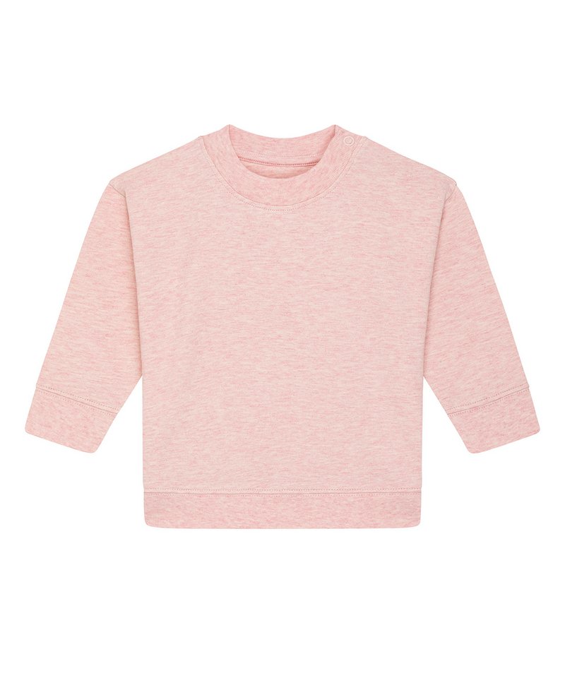 Baby Changer Terry Crew Neck Sweatshirt (Stsb920) in Cream Heather Pink by StanleyStella — Custom branded clothing by Print Press, featuring premium embroidery produced in our specialist print lab in the UK.