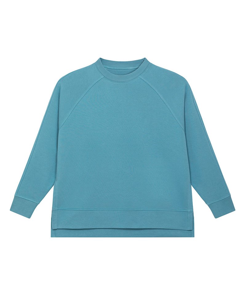 Stella Wilder Women's Oversized Crew Neck Sweatshirt (Stsw872) in Atlantic Blue by StanleyStella — Custom branded clothing by Print Press, featuring premium embroidery produced in our specialist print lab in the UK.