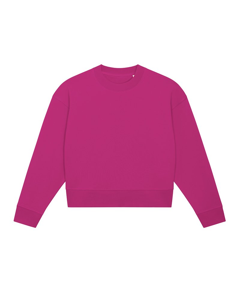 Stella Cropster Terry Women's Cropped Crew Neck Sweatshirt (Stsw873) in Orchid Flower by StanleyStella — Custom branded clothing by Print Press, featuring premium embroidery produced in our specialist print lab in the UK.