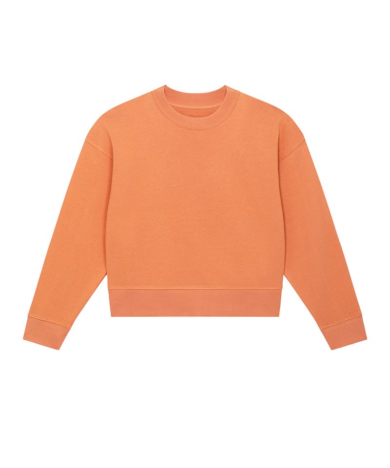 Stella Cropster Wave Terry Women's Cropped Crew Neck Sweatshirt (Stsw874) in by StanleyStella — Custom branded clothing by Print Press, featuring premium embroidery produced in our specialist print lab in the UK.