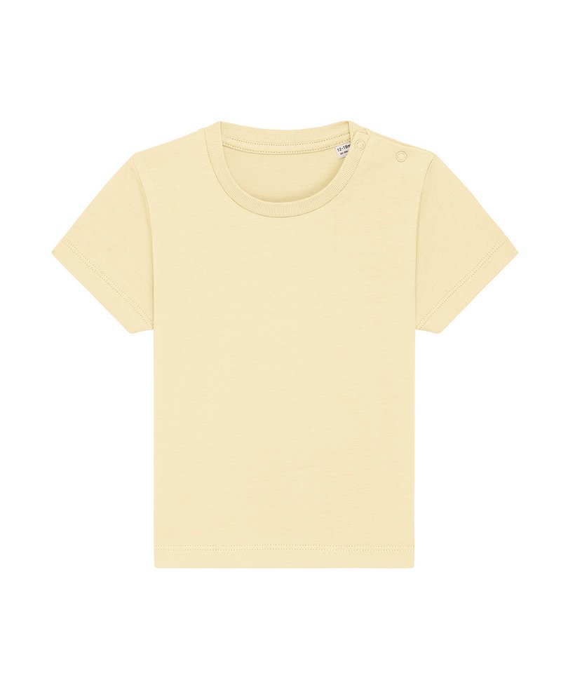 Baby Creator Iconic Babies' T-Shirt (Sttb918) in Butter by StanleyStella — Custom branded clothing by Print Press, featuring premium embroidery produced in our specialist print lab in the UK.