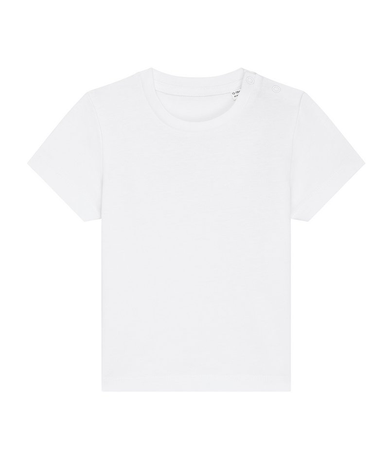 Baby Creator Iconic Babies' T-Shirt (Sttb918) in White by StanleyStella — Custom branded clothing by Print Press, featuring premium embroidery produced in our specialist print lab in the UK.