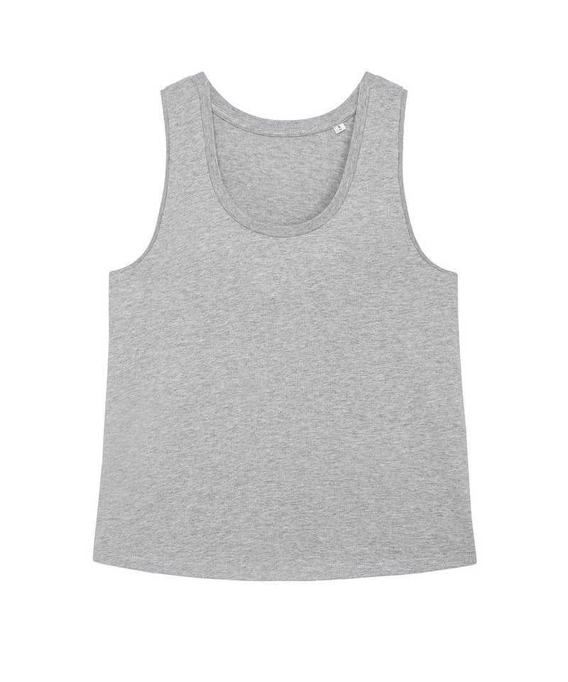 Stella Minter Women's Medium Fit Tank Top (Sttw084) in Heather Grey by StanleyStella — Custom branded clothing by Print Press, featuring premium embroidery produced in our specialist print lab in the UK.