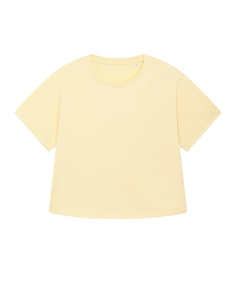 Stella Collider Oversized Women's T-Shirt (Sttw089) in Butter by StanleyStella — Custom branded clothing by Print Press, featuring premium embroidery produced in our specialist print lab in the UK.