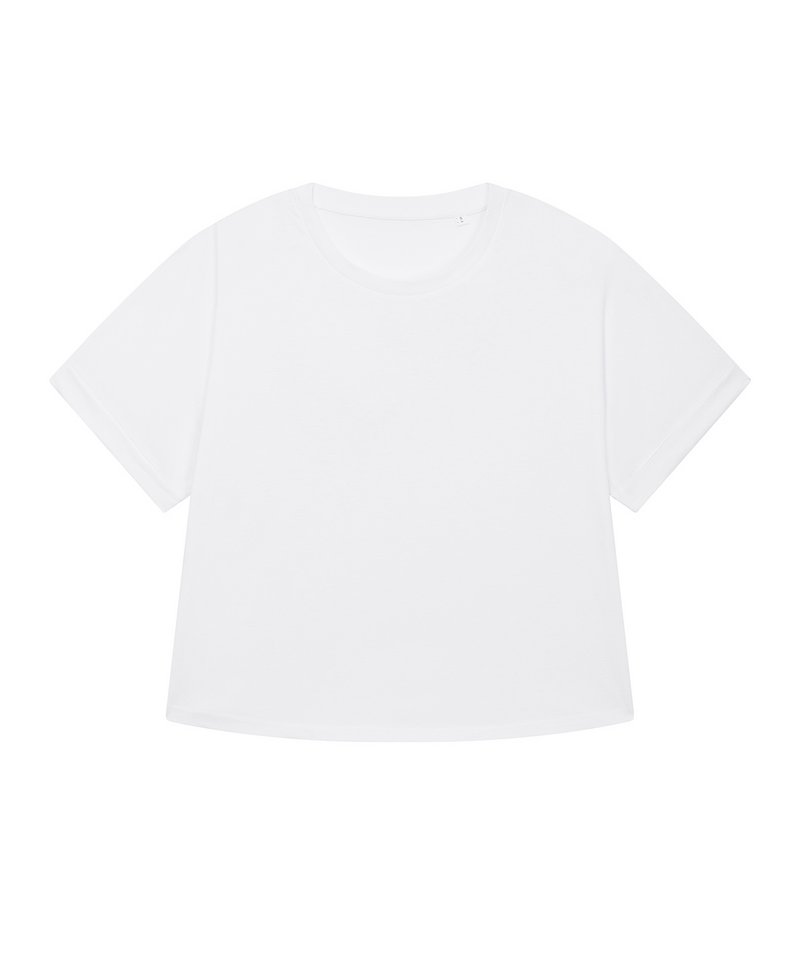 Stella Collider Oversized Women's T-Shirt (Sttw089) in White by StanleyStella — Custom branded clothing by Print Press, featuring premium embroidery produced in our specialist print lab in the UK.