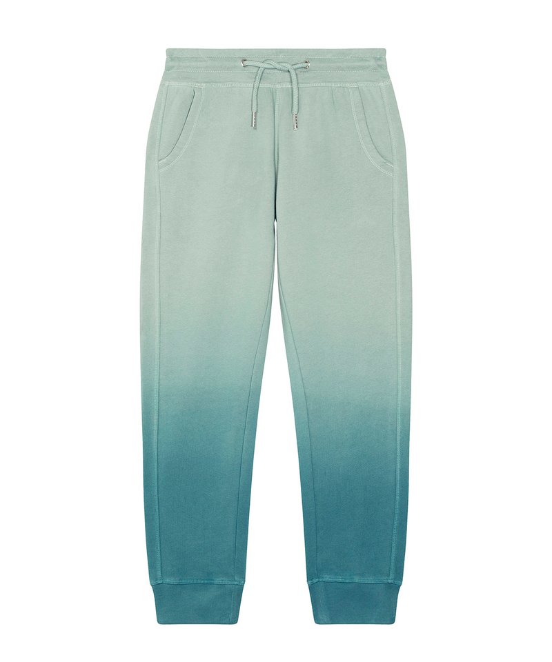 Mini Shake Dip-Dye Kids Jogger Pants (Stbk943) in Dip Dye Hydro Aloe by StanleyStella — Custom branded clothing by Print Press, featuring premium embroidery produced in our specialist print lab in the UK.