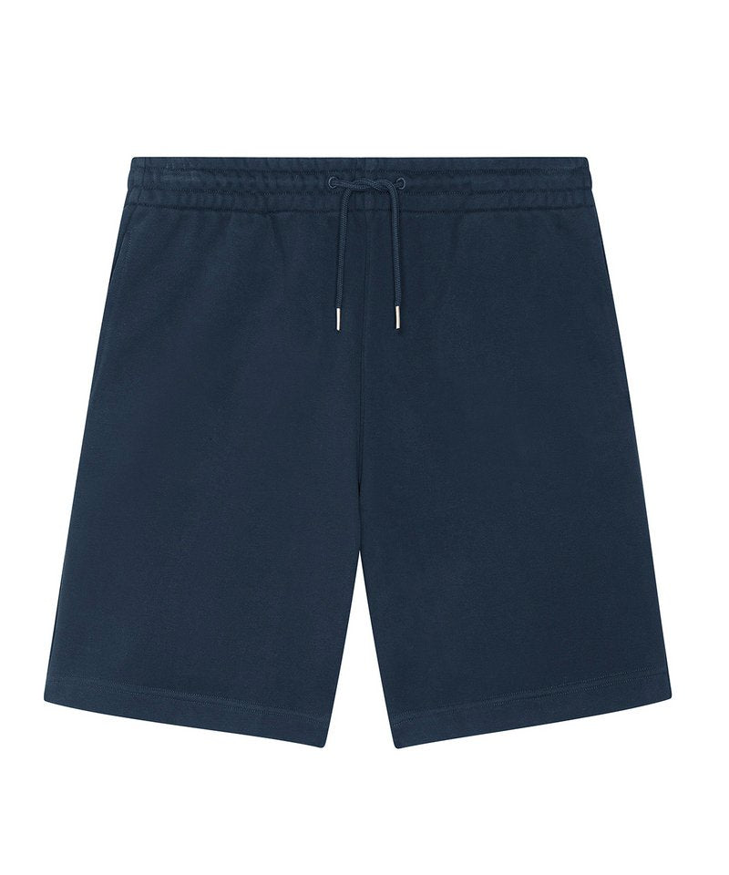 Unisex Boarder Dry Jogger Shorts (Stbu944) in French Navy by StanleyStella — Custom branded clothing by Print Press, featuring premium embroidery produced in our specialist print lab in the UK.