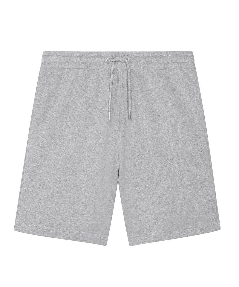 Unisex Boarder Dry Jogger Shorts (Stbu944) in Heather Grey by StanleyStella — Custom branded clothing by Print Press, featuring premium embroidery produced in our specialist print lab in the UK.