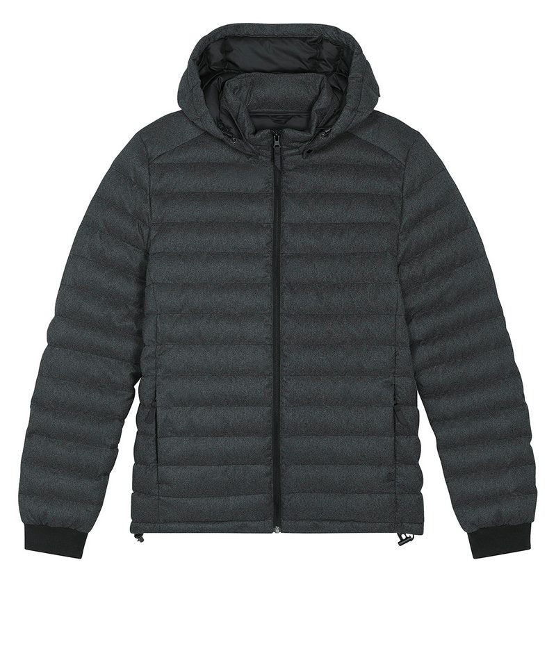 Stanley Voyager Wool-Like Jacket (Stjm889) in Dark Heather Grey by StanleyStella — Custom branded clothing by Print Press, featuring premium embroidery produced in our specialist print lab in the UK.