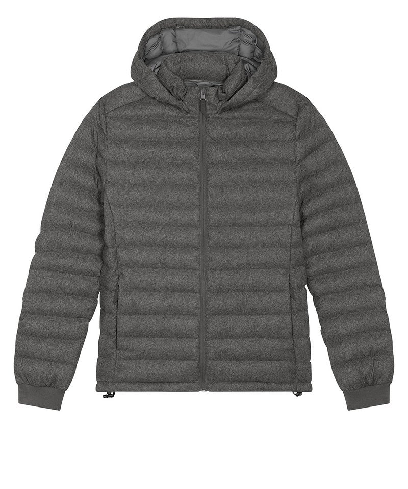 Stanley Voyager Wool-Like Jacket (Stjm889) in Deep Metal Heather Grey by StanleyStella — Custom branded clothing by Print Press, featuring premium embroidery produced in our specialist print lab in the UK.