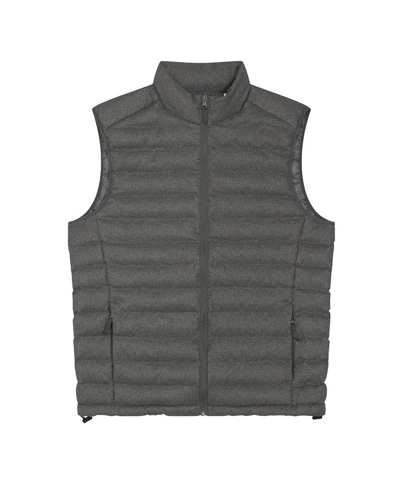 Stanley Climber Wool-Like Bodywarmer (Stjm898) in Deep Metal Heather Grey by StanleyStella — Custom branded clothing by Print Press, featuring premium embroidery produced in our specialist print lab in the UK.
