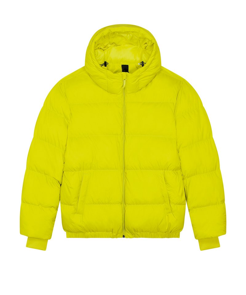 Unisex Puffer Oversized Jacket (Stju840) in Lime Flash by StanleyStella — Custom branded clothing by Print Press, featuring premium embroidery produced in our specialist print lab in the UK.