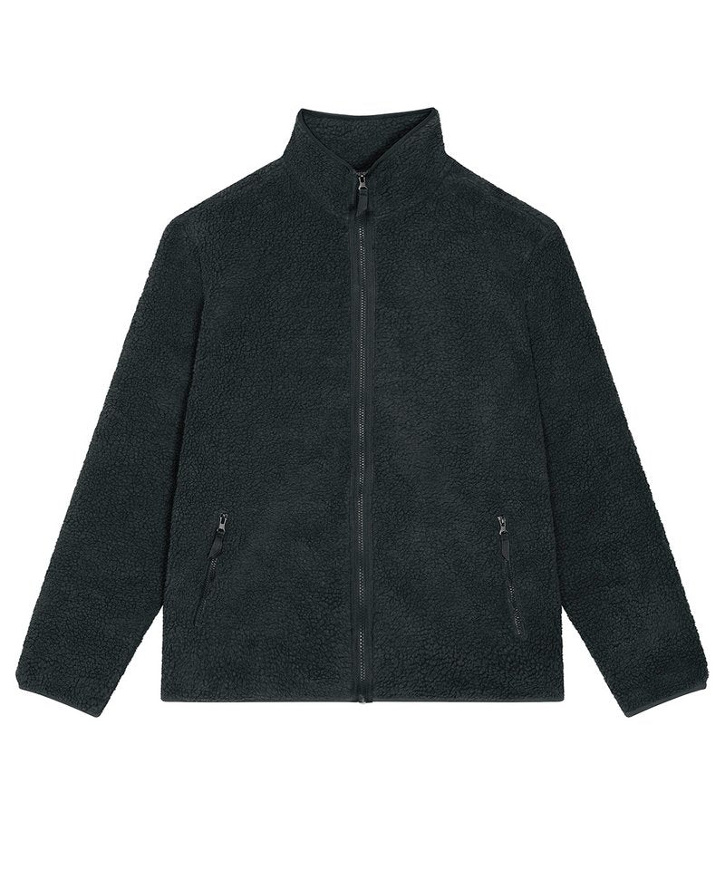 Unisex Outsider Sherpa Jacket (Stju883) in Black by StanleyStella — Custom branded clothing by Print Press, featuring premium embroidery produced in our specialist print lab in the UK.