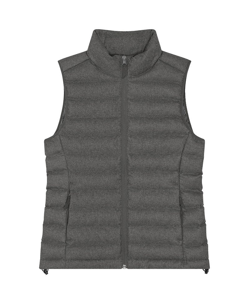 Stella Climber Wool-Like Bodywarmer (Stjw899) in Deep Metal Heather Grey by StanleyStella — Custom branded clothing by Print Press, featuring premium embroidery produced in our specialist print lab in the UK.
