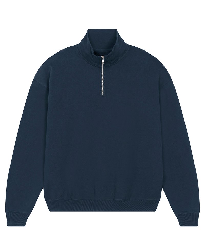 Unisex Miller Dry Sweatshirt (Stsu795) in French Navy by StanleyStella — Custom branded clothing by Print Press, featuring premium embroidery produced in our specialist print lab in the UK.