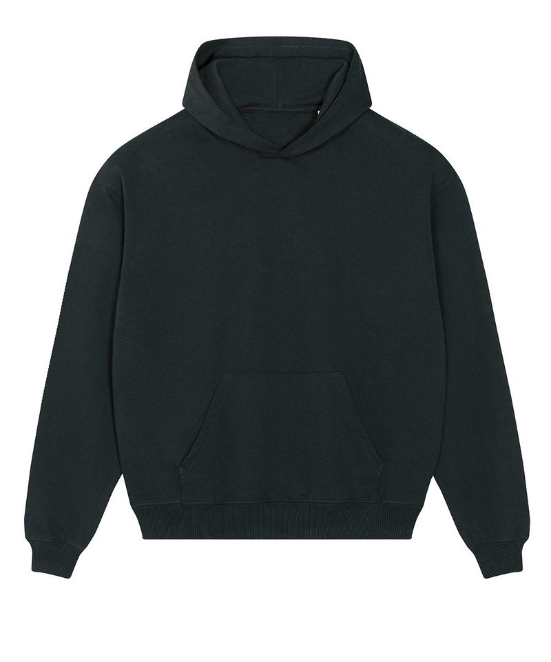 Unisex Cooper Dry Hoodie Sweatshirt (Stsu797) in Black by StanleyStella — Custom branded clothing by Print Press, featuring premium embroidery produced in our specialist print lab in the UK.