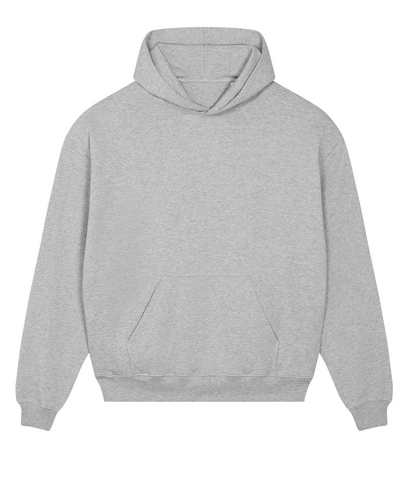 Unisex Cooper Dry Hoodie Sweatshirt (Stsu797) in Heather Grey by StanleyStella — Custom branded clothing by Print Press, featuring premium embroidery produced in our specialist print lab in the UK.