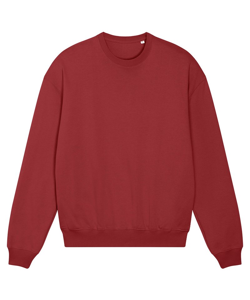 Unisex Ledger Dry Sweatshirt (Stsu798) in Red Earth by StanleyStella — Custom branded clothing by Print Press, featuring premium embroidery produced in our specialist print lab in the UK.