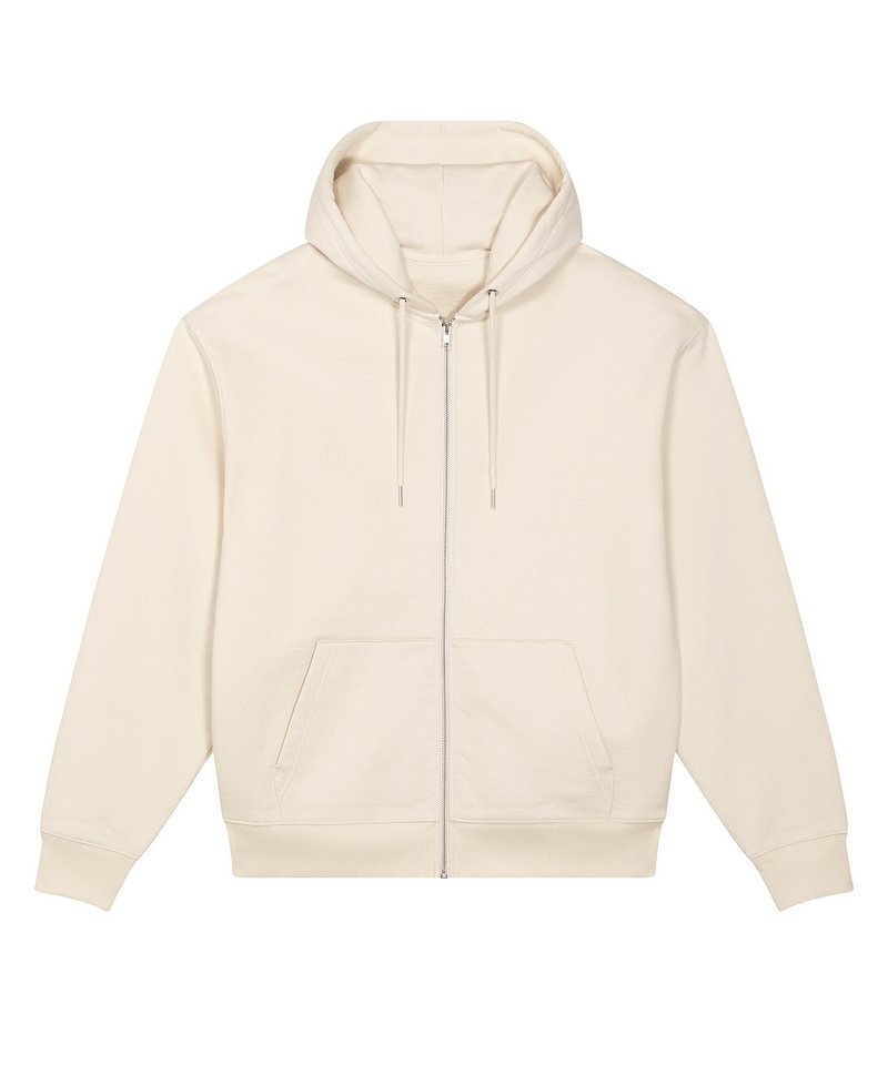 Unisex Locker Heavy Zip-Through Sweatshirt (Stsu953) in Natural Raw by StanleyStella — Custom branded clothing by Print Press, featuring premium embroidery produced in our specialist print lab in the UK.