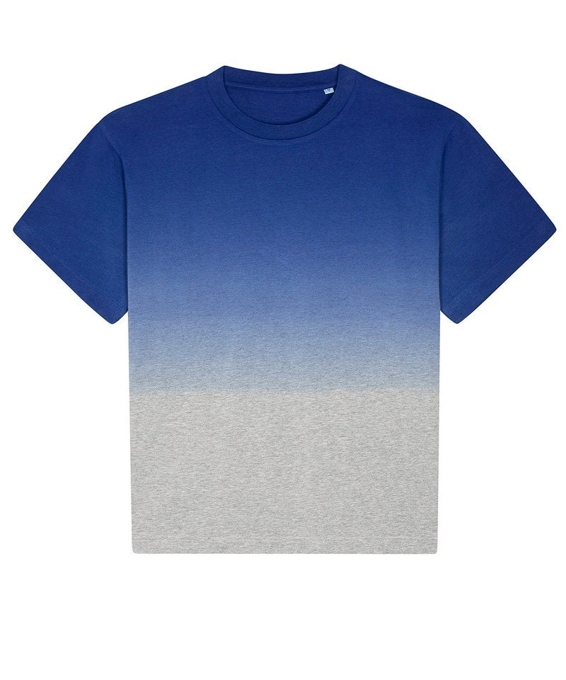 Unisex Fuser Dip-Dye Relaxed T-Shirt (Sttu785) in Dip Dye Worker Blue Heather Grey by StanleyStella — Custom branded clothing by Print Press, featuring premium embroidery produced in our specialist print lab in the UK.
