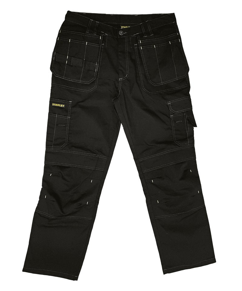 Stanley Huntsville Trousers in Black by Stanley Workwear — Custom branded clothing by Print Press, featuring premium embroidery produced in our specialist print lab in the UK.