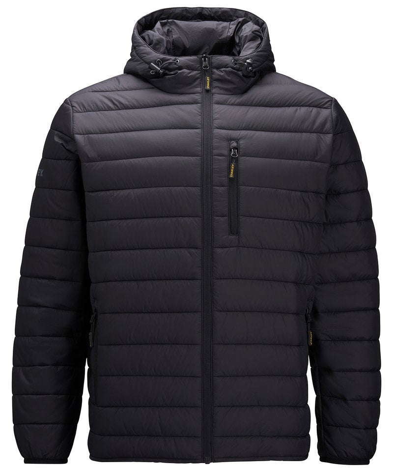 Westby Padded Jacket in Black by Stanley Workwear — Custom branded clothing by Print Press, featuring premium embroidery produced in our specialist print lab in the UK.