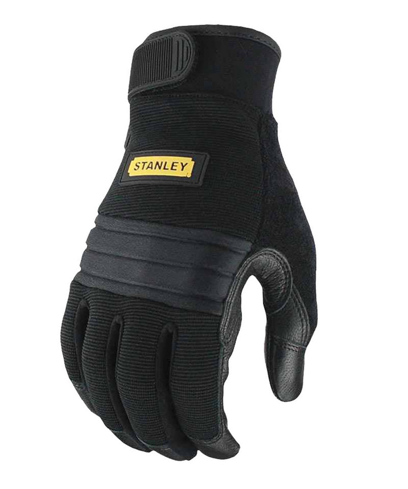 Stanley Vibration Reduction Gloves in One Size Black by Stanley Workwear — Custom branded clothing by Print Press, featuring premium embroidery produced in our specialist print lab in the UK.