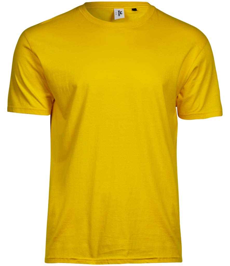 Tee Jays Power T-Shirt in Bright Yellow by Tee Jays — Custom branded clothing by Print Press, featuring premium embroidery produced in our specialist print lab in the UK.