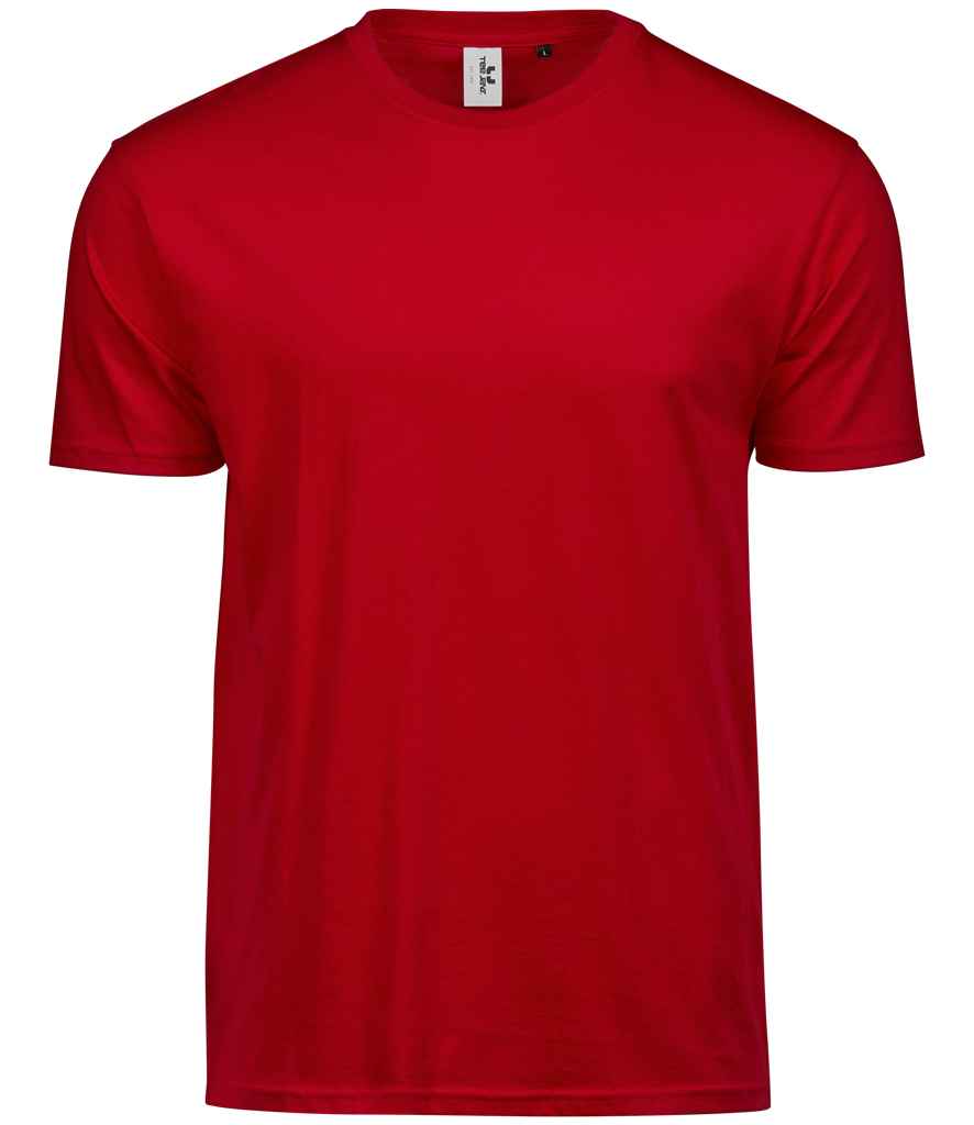 Tee Jays Power T-Shirt in Red by Tee Jays — Custom branded clothing by Print Press, featuring premium embroidery produced in our specialist print lab in the UK.