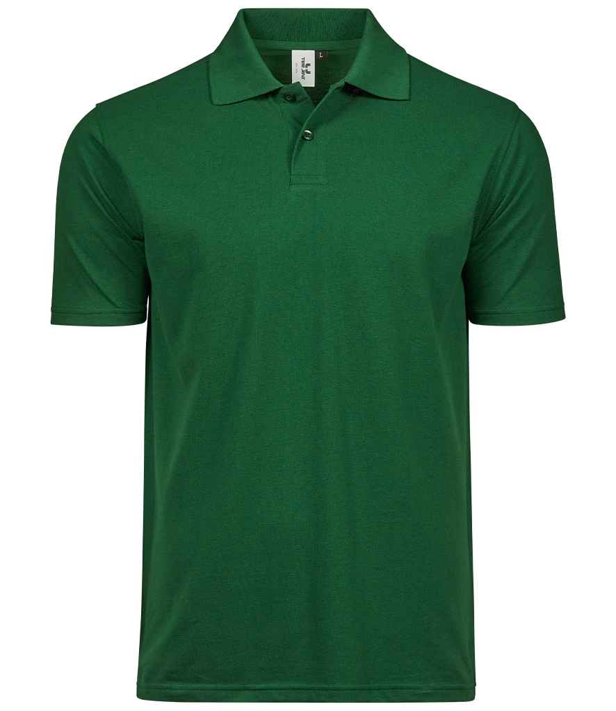 Tee Jays Power Organic Pique Polo Shirt in Forest Green by Tee Jays — Custom branded clothing by Print Press, featuring premium embroidery produced in our specialist print lab in the UK.