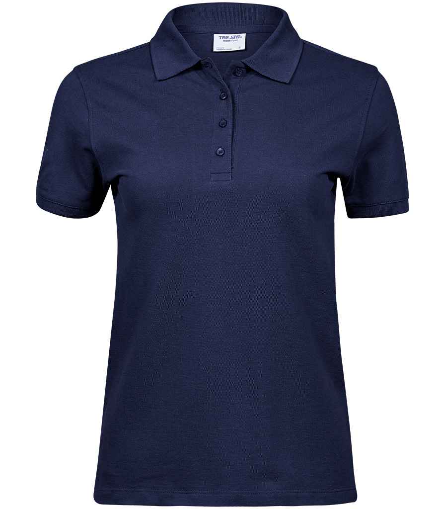 Tee Jays Ladies Heavy Cotton Pique Polo Shirt in by Tee Jays — Custom branded clothing by Print Press, featuring premium embroidery produced in our specialist print lab in the UK.
