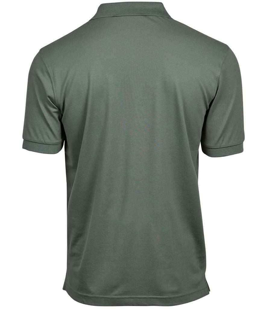 Tee Jays Luxury Stretch Pique Polo Shirt in by Tee Jays — Custom branded clothing by Print Press, featuring premium embroidery produced in our specialist print lab in the UK.