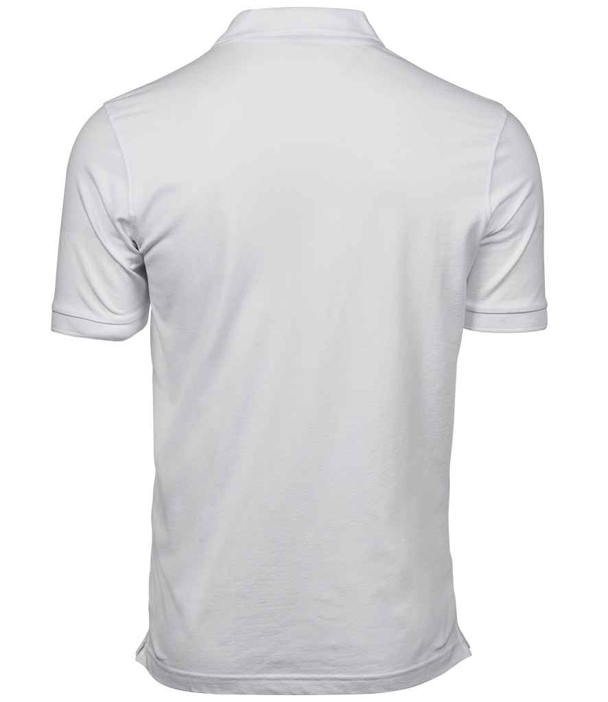 Tee Jays Luxury Stretch Pique Polo Shirt in by Tee Jays — Custom branded clothing by Print Press, featuring premium embroidery produced in our specialist print lab in the UK.