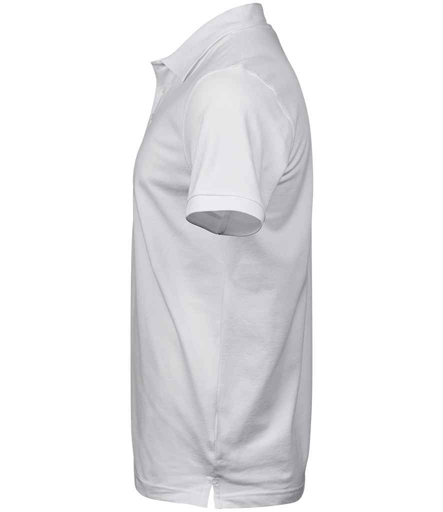 Tee Jays Luxury Stretch Pique Polo Shirt in by Tee Jays — Custom branded clothing by Print Press, featuring premium embroidery produced in our specialist print lab in the UK.