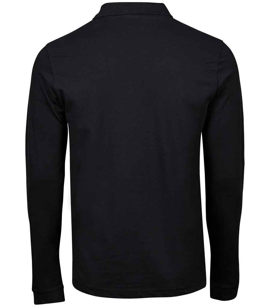 Tee Jays Luxury Stretch Long Sleeve Polo Shirt in by Tee Jays — Custom branded clothing by Print Press, featuring premium embroidery produced in our specialist print lab in the UK.