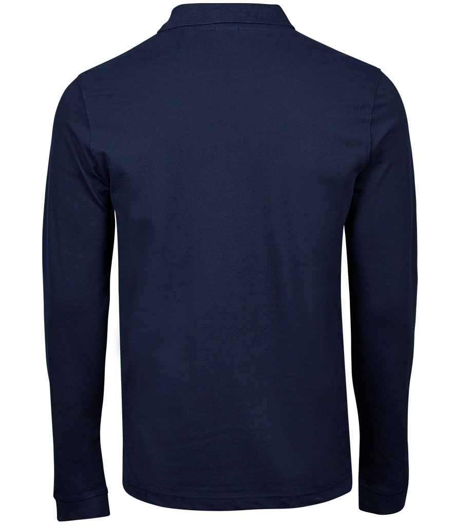 Tee Jays Luxury Stretch Long Sleeve Polo Shirt in by Tee Jays — Custom branded clothing by Print Press, featuring premium embroidery produced in our specialist print lab in the UK.