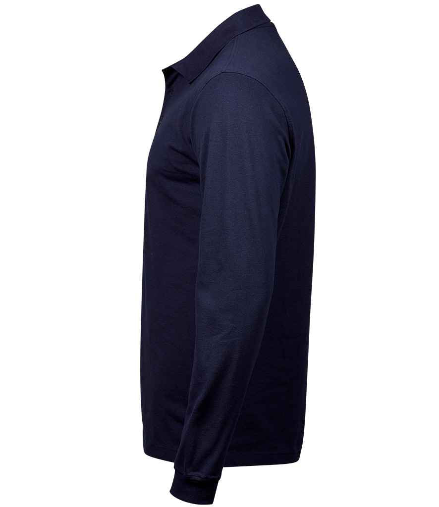 Tee Jays Luxury Stretch Long Sleeve Polo Shirt in by Tee Jays — Custom branded clothing by Print Press, featuring premium embroidery produced in our specialist print lab in the UK.