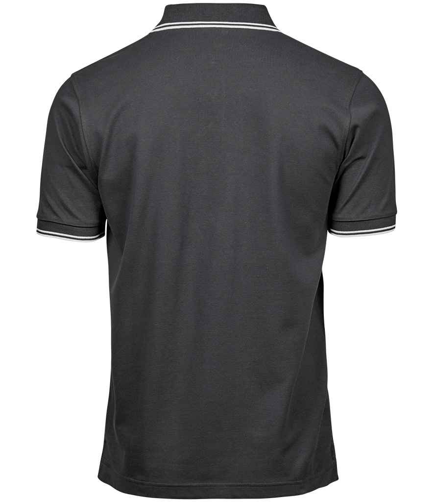 Tee Jays Luxury Stretch Tipped Polo Shirt in by Tee Jays — Custom branded clothing by Print Press, featuring premium embroidery produced in our specialist print lab in the UK.