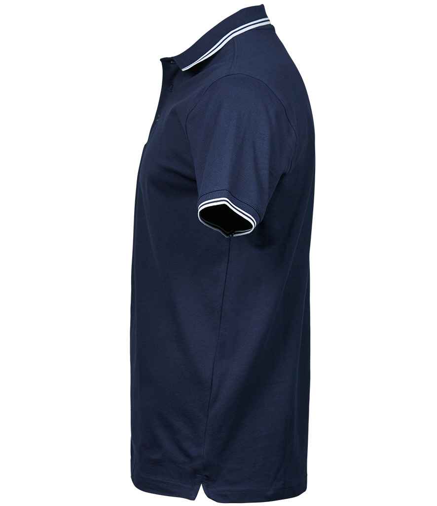 Tee Jays Luxury Stretch Tipped Polo Shirt in by Tee Jays — Custom branded clothing by Print Press, featuring premium embroidery produced in our specialist print lab in the UK.