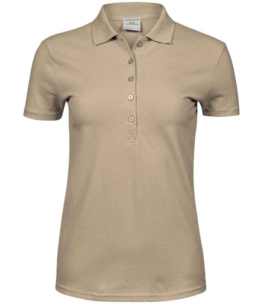 Tee Jays Ladies Luxury Stretch Polo Shirt in Kit by Tee Jays — Custom branded clothing by Print Press, featuring premium embroidery produced in our specialist print lab in the UK.
