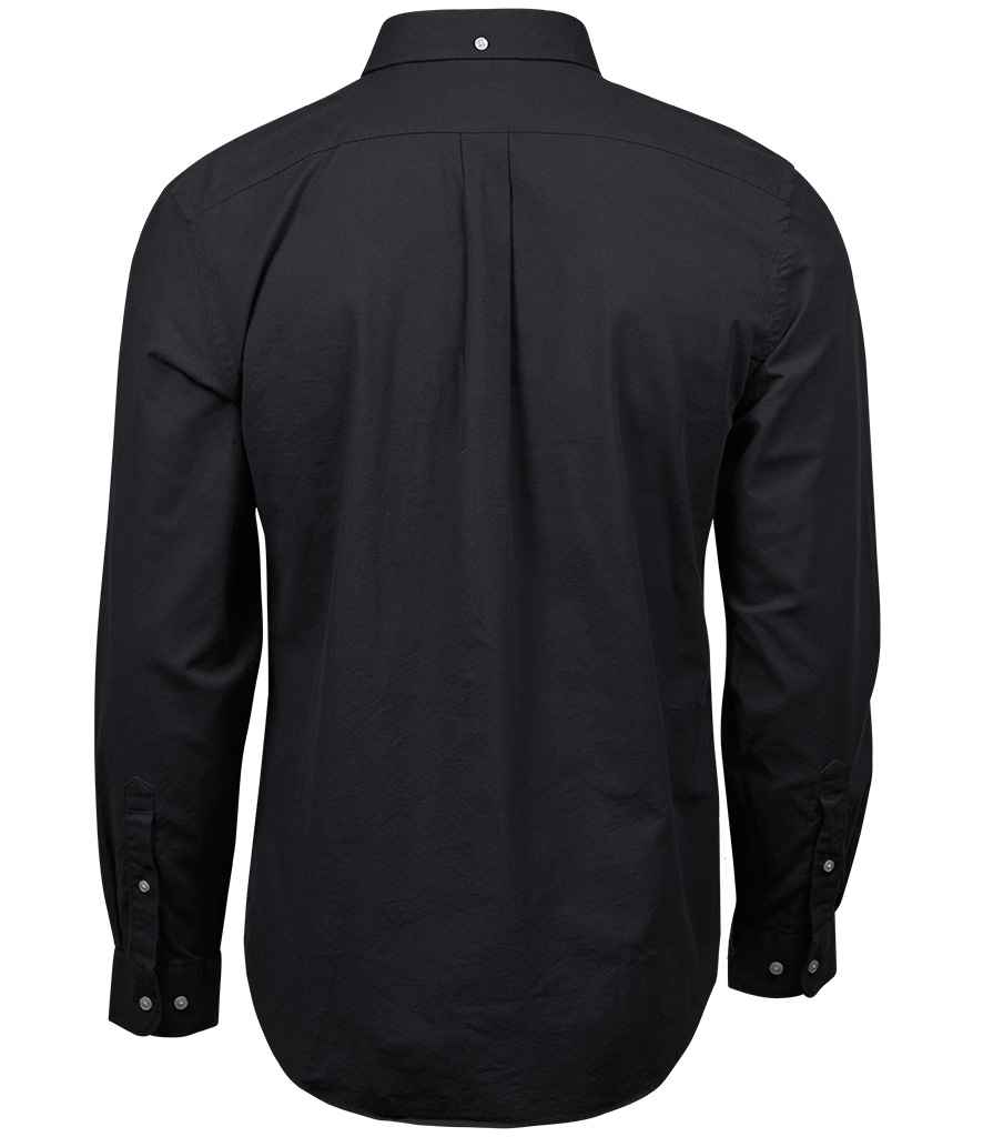 Tee Jays Perfect Long Sleeve Oxford Shirt in by Tee Jays — Custom branded clothing by Print Press, featuring premium embroidery produced in our specialist print lab in the UK.
